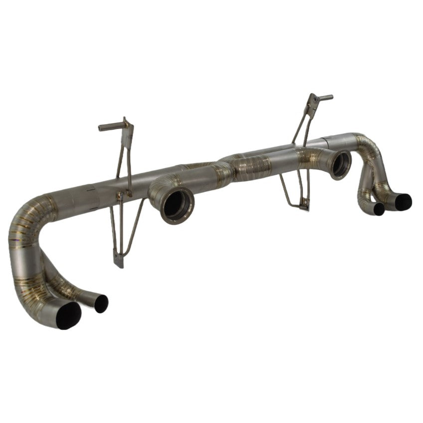 TOP SPEED PRO-1 Titanium Straight X-Pipe Exhaust System for Audi R8 MK2 Gen 2 5.2L V10 2017–2019 – Race Spec 76mm (3") Full Titanium Bolt-On