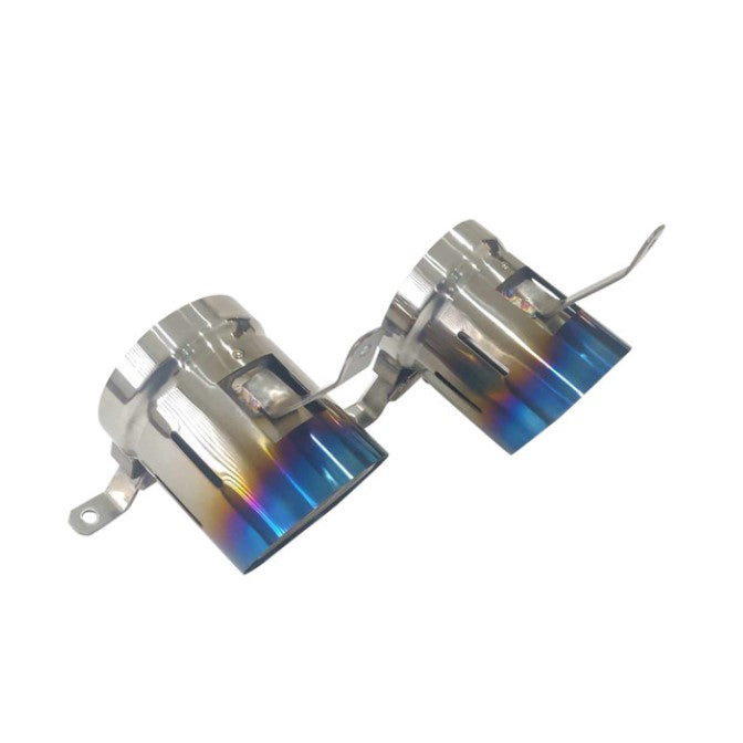 TOP SPEED PRO-1 Titanium Exhaust Tips for Ferrari 488 GTB (2016–2020) – Blue or Purple Titanium Finish | Dual-Layer Design | Direct Bolt-On Upgrade