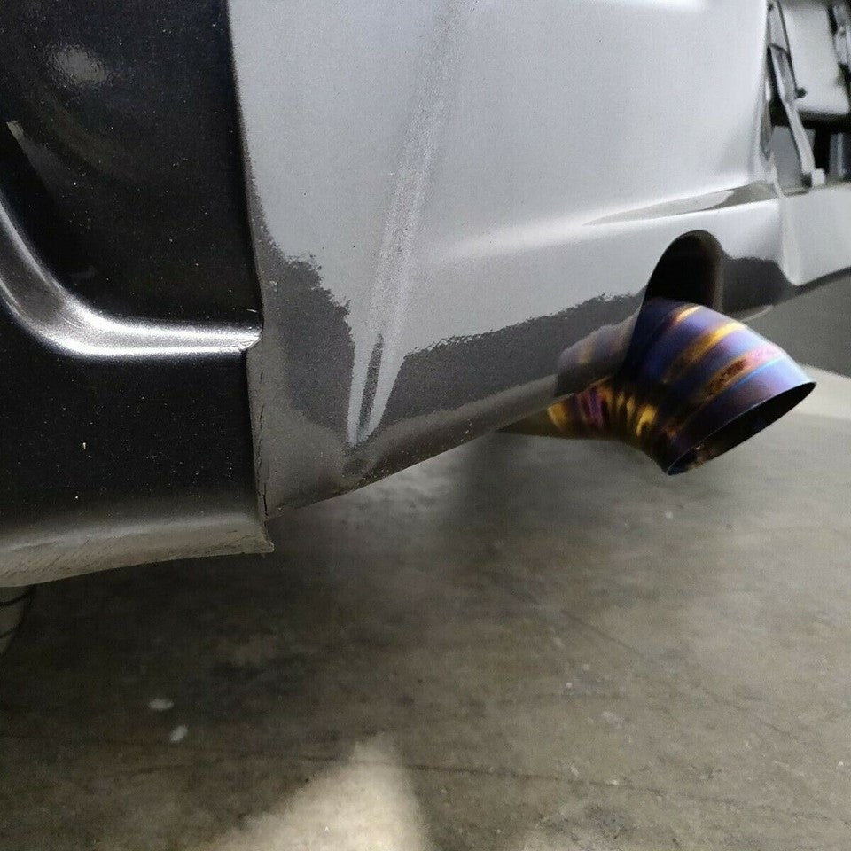 Universal Clamp on Titanium Exhaust Tip JDM Dolphins Style 63mm 76mm 89mm 102mm 114mm From $99.99-$139.99