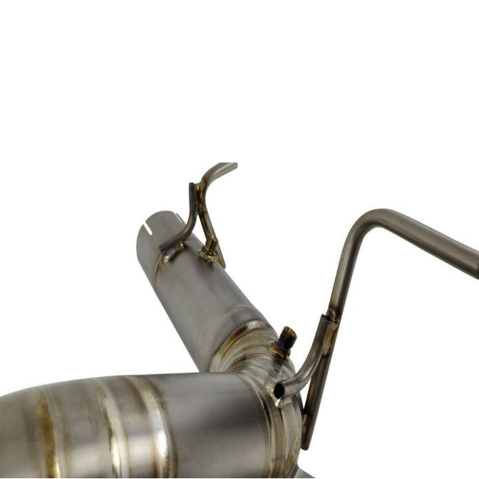 TOP SPEED PRO-1 Full Titanium Track-Spec Straight X-Pipe Exhaust System for Ferrari F8 Tributo Coupe & Spider (2020–2022) – Non-Valved | 76mm Piping | Dual 114mm Burnt Tips