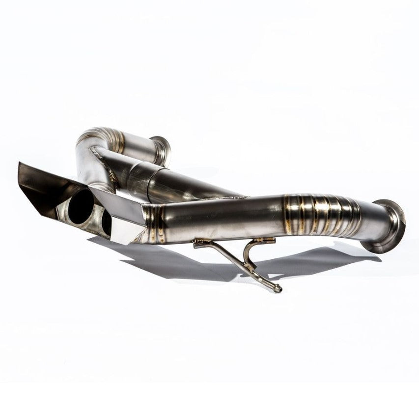 Lamborghini Aventador LP700-4 Full Titanium 76mm Race Spec Straight Pipe Exhaust System – Raw / Burnt Blue Finish | TOP SPEED PRO-1