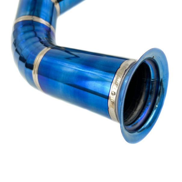 Lamborghini Aventador LP700-4 Full Titanium 76mm Race Spec Straight Pipe Exhaust System – Raw / Burnt Blue Finish | TOP SPEED PRO-1