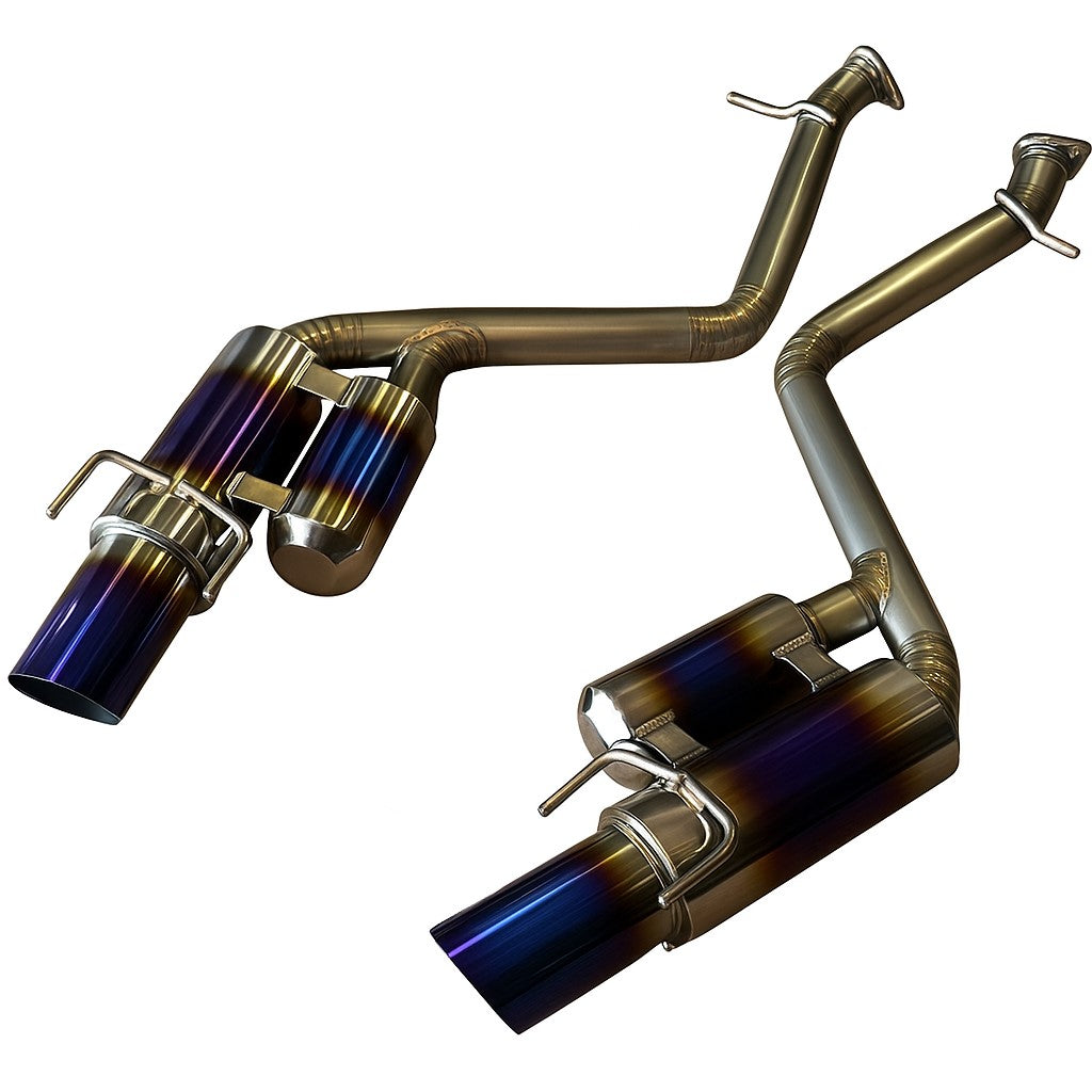 Lexus RC200T / RC300 / RC350 (2015–2019) & IS250 / IS350 (2014–2015) Dual Full Titanium Axle-Back Exhaust System – Resonator Style 102mm Tips | TOP SPEED PRO-1