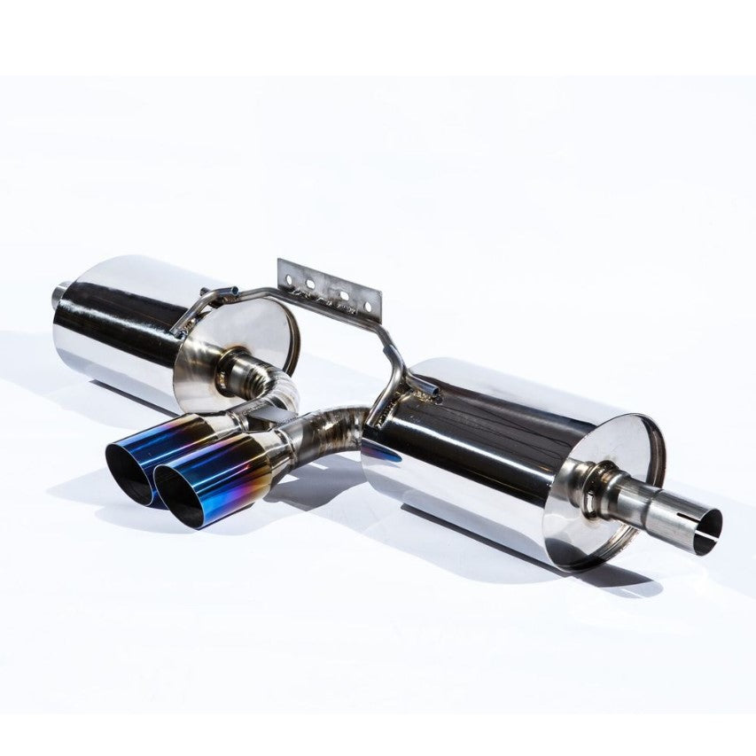 Porsche 986 Boxster & Boxster S Full Titanium Rear Section Performance Exhaust System – Race Version 3" Angled Tips | TOP SPEED PRO-1