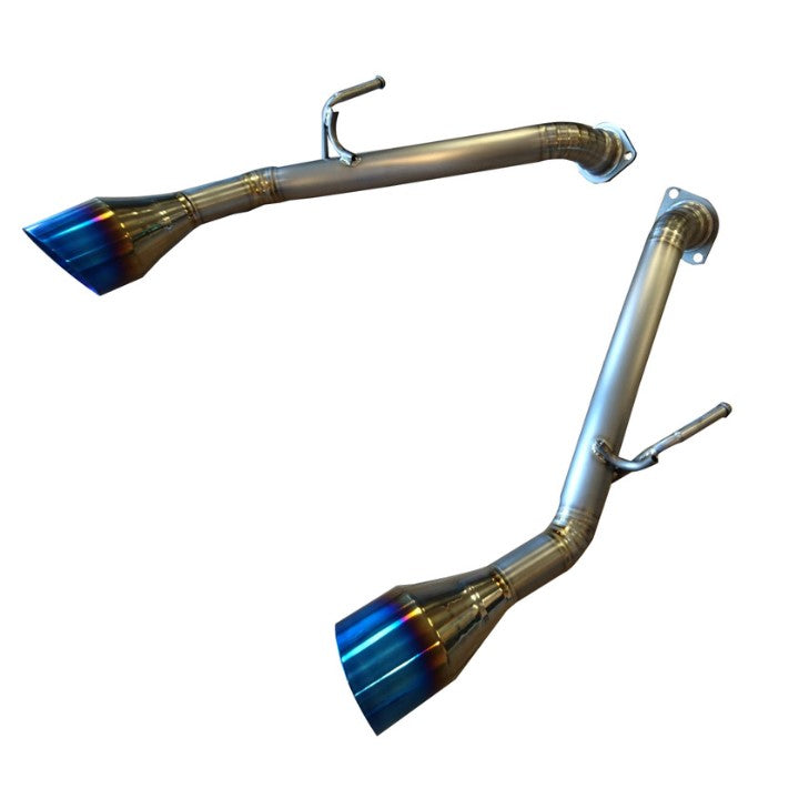 Infiniti Q50 / Q50S Sedan 2.0T / 3.0T / 3.7L (2014–2018) Full Titanium Dual Axle-Back Exhaust System – 114mm Bevel Edge Tips | TOP SPEED PRO-1