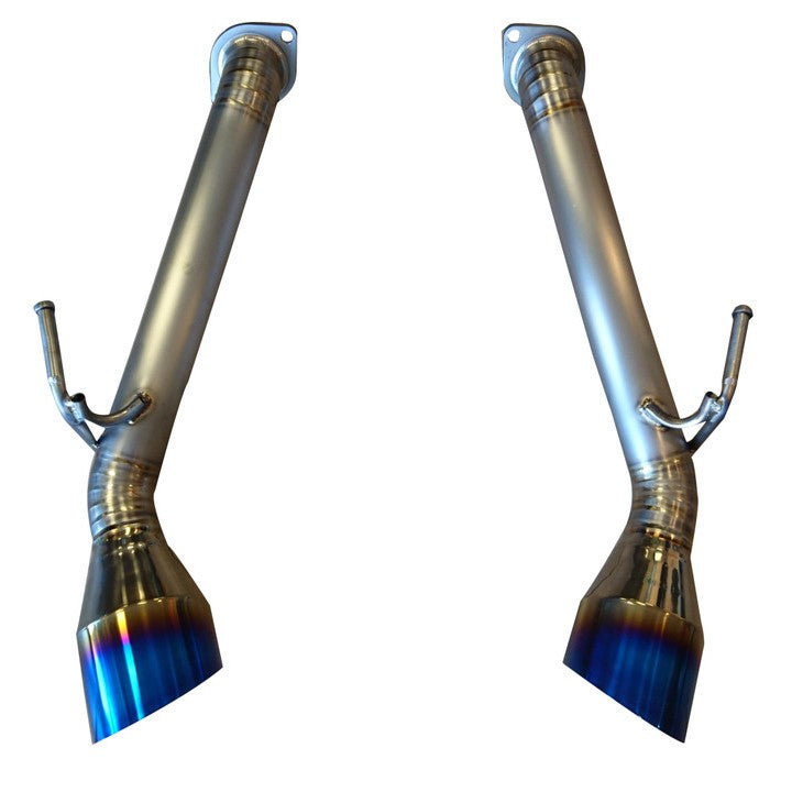Infiniti Q60 Coupe 2.0T / 3.0T (2017–2019) Dual Full Titanium Axle-Back Exhaust System – 114mm Bevel Edge Tips | TOP SPEED PRO-1