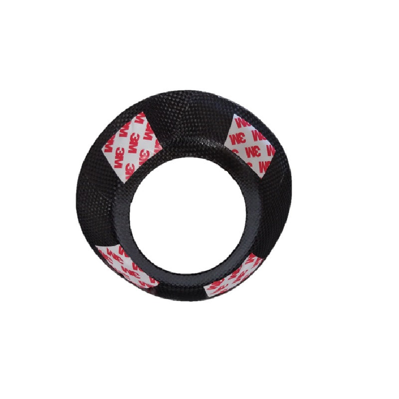 Audi S-Line Carbon Fiber Steering Wheel Cover – Glossy UV Finish | Fits A3 A4 A5 RS5 TT R8 2017–2020 | Show & Off-Road Use Only