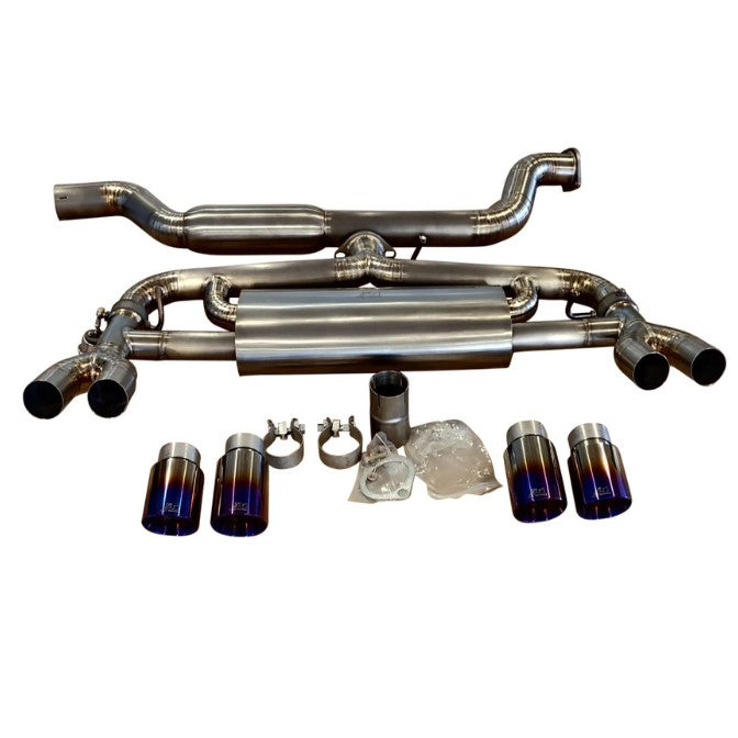 TOP SPEED PRO-1 Adaptive Valvetronic Titanium Cat-Back Exhaust System for Audi S3 Sedan 8V 2.0T (2013–2019) – AVT Remote Valve Control | Grade 5 Titanium | 76mm (3") Piping