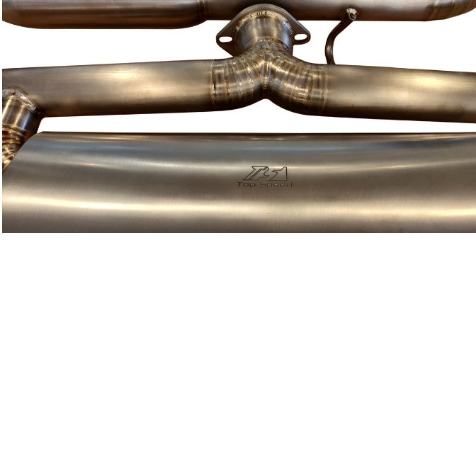 TOP SPEED PRO-1 Adaptive Valvetronic Titanium Cat-Back Exhaust System for Audi S3 Sedan 8V 2.0T (2013–2019) – AVT Remote Valve Control | Grade 5 Titanium | 76mm (3") Piping