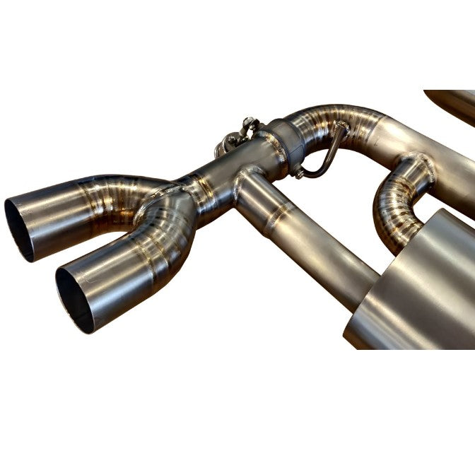 TOP SPEED PRO-1 Adaptive Valvetronic Titanium Cat-Back Exhaust System for Audi S3 Sedan 8V 2.0T (2013–2019) – AVT Remote Valve Control | Grade 5 Titanium | 76mm (3") Piping