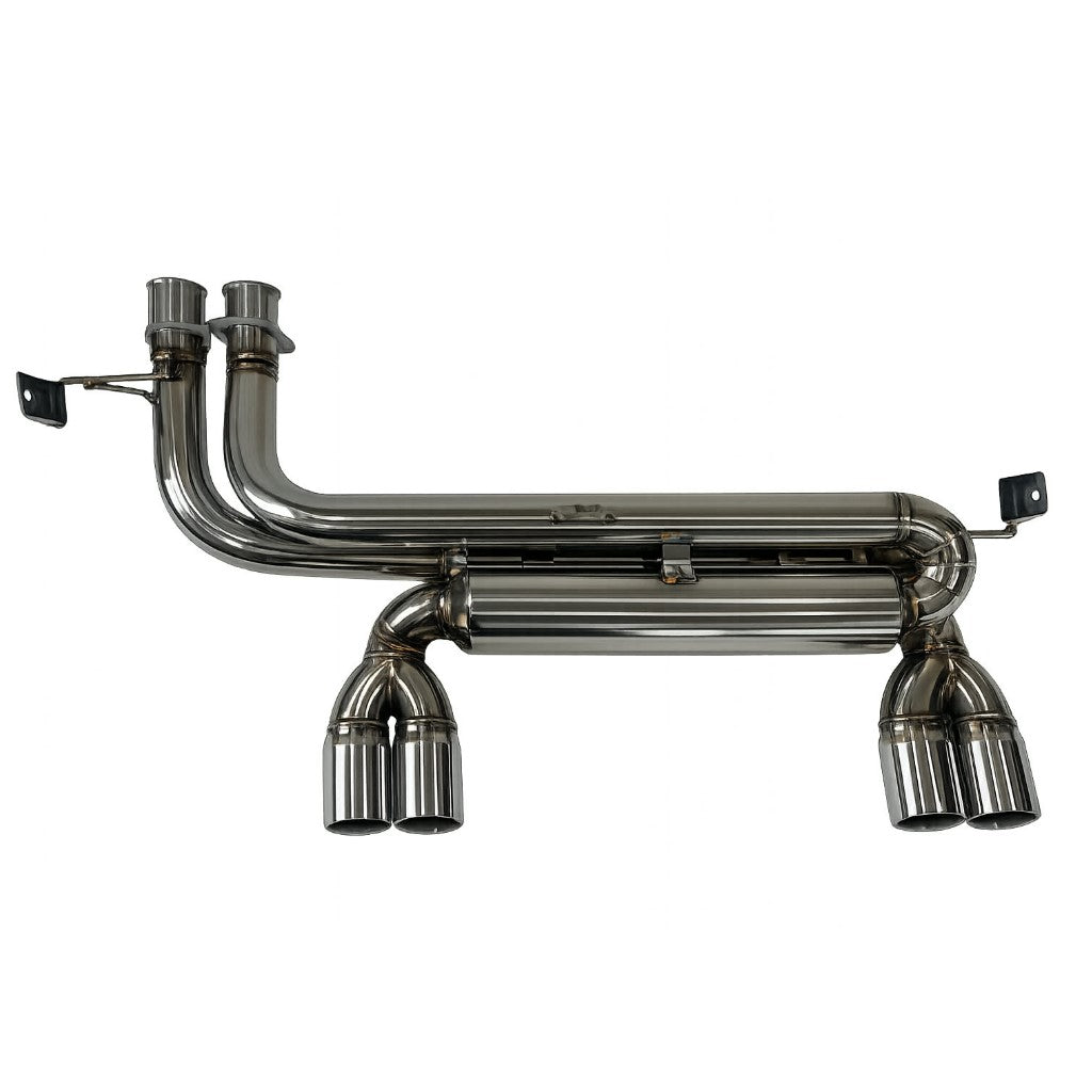 Top Speed Pro-1 Stainless Steel Rear Section Exhaust System for BMW E46 M3 Coupe & Convertible 2001–2006 | Quad 2.75" Tips | Race Version