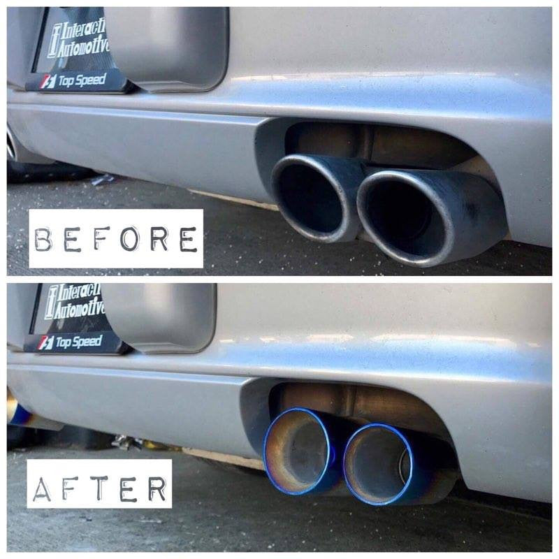Porsche 997 Carrera Muffler Bypass Pipes (2005–2008) | Cup Car Style Quad Tips