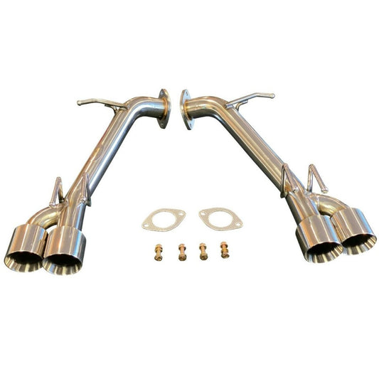 Toyota Camry FWD Straight Pipe Axle-Back Exhaust System (2018–2023) | Quad 89mm Tips