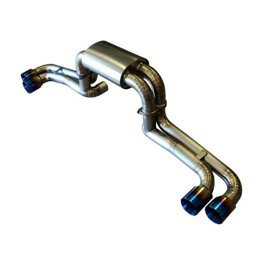 TOP SPEED PRO-1 Full Titanium Cat-Back Exhaust System for Ferrari F430 Coupe & Spider 2005–2009 – Street Spec 89mm Rolled Edge Tips | TIG Welded Pie-Cut Design | 35% Lighter