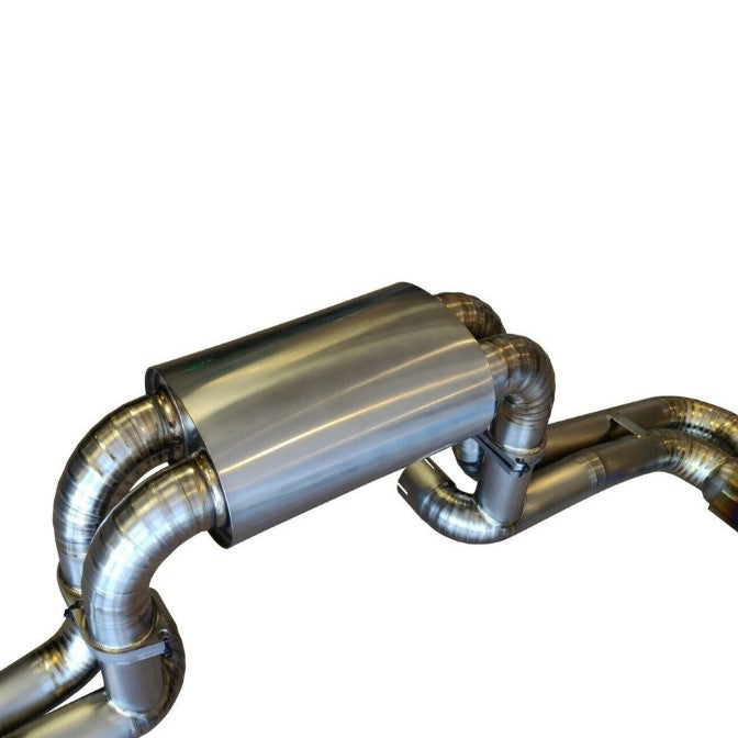 TOP SPEED PRO-1 Full Titanium Cat-Back Exhaust System for Ferrari F430 Coupe & Spider 2005–2009 – Street Spec 89mm Rolled Edge Tips | TIG Welded Pie-Cut Design | 35% Lighter