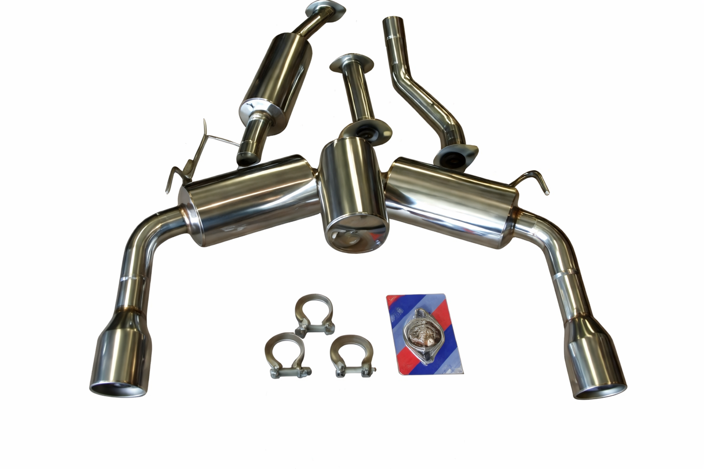 Top Speed Pro-1 Street Spec Y-Pipe-Back Exhaust System for Infiniti FX35 / FX37 / FX50 & QX70 2009–2019 | 70mm | Resonated | 102mm Tips