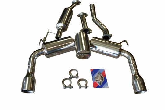 Top Speed Pro-1 Street Spec Y-Pipe-Back Exhaust System for Infiniti FX35 / FX37 / FX50 & QX70 2009–2019 | 70mm | Resonated | 102mm Tips