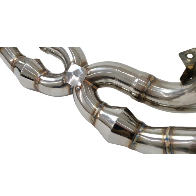 Lamborghini Gallardo Coupe & Spyder (2004–2008) Race Spec X-Pipe Exhaust System | Top Speed Pro-1 | T304 Stainless Steel | 76mm Piping | Deep Aggressive Tone