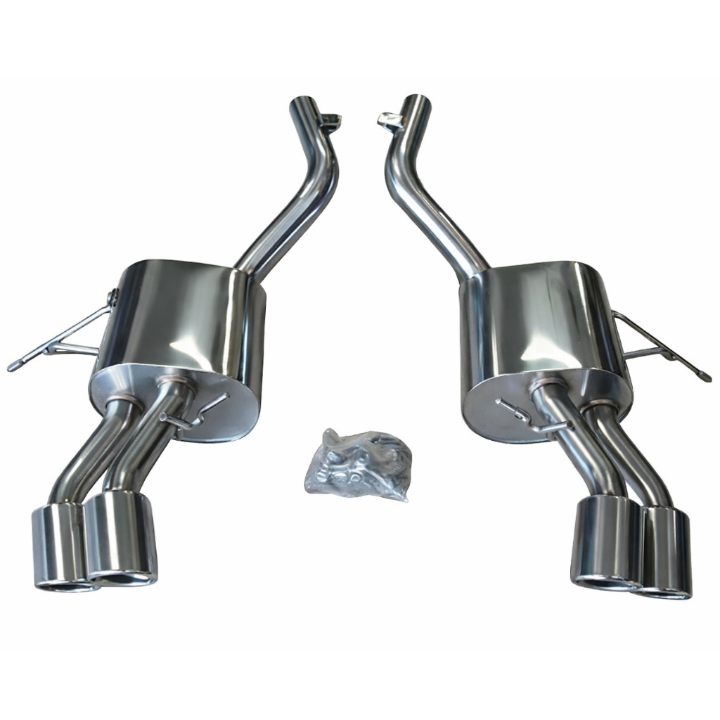 Top Speed Pro-1 Performance Rear Section Exhaust System for Maserati Quattroporte M139 4.2L & 4.7L V8 2004–2013 | T304 Stainless Steel | Quad 89mm Tips