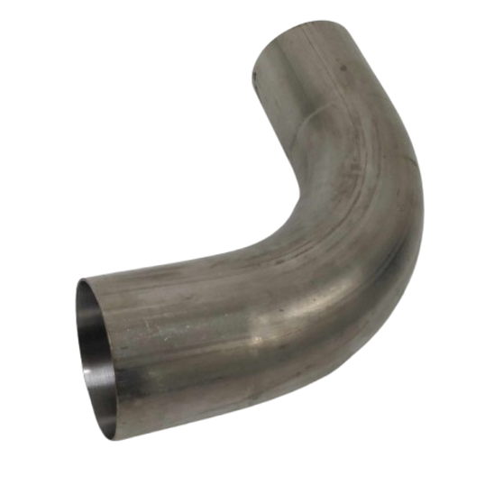 Top Speed Pro1 Stainless Steel 90-Degree Exhaust Pipe — Available in 51mm (2"), 63mm (2.5"), 70mm (2.75"), 76mm (3"), & 89mm (3.5") | Exhaust Fabrication Component