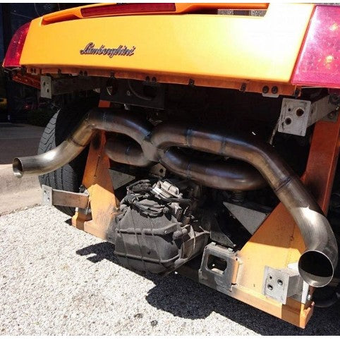 Lamborghini Gallardo 2004–2008 V10 Race Spec X-Pipe Exhaust System V1 | Top Speed Pro-1 | T304 Stainless Steel | Dual Flared Chamber Design