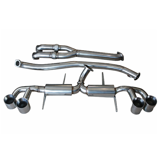 Top Speed Pro-1 Street Spec Exhaust System for Nissan GT-R R35 2009–2019 & Nismo | T304 Stainless Steel | 127mm Tips