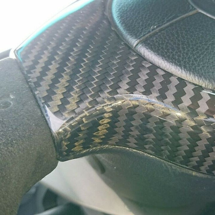 Lamborghini Murciélago Carbon Fiber Steering Wheel Center Cover – Fits All Models 2001–2010 | Glossy UV Finish | Easy 3M Install | Show Use Only