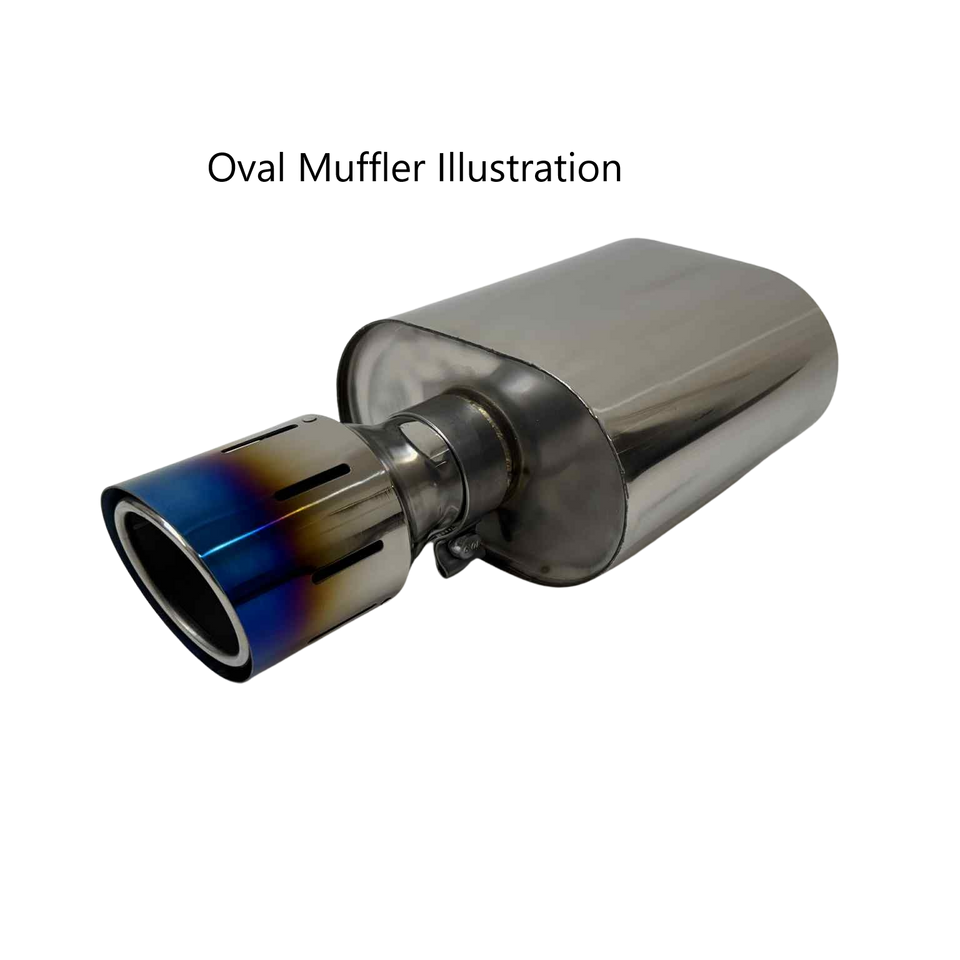 Titanium Universal TSP1 Slip on tip 89mm , 102mm , 114mm Clamp on option Blue or Purple