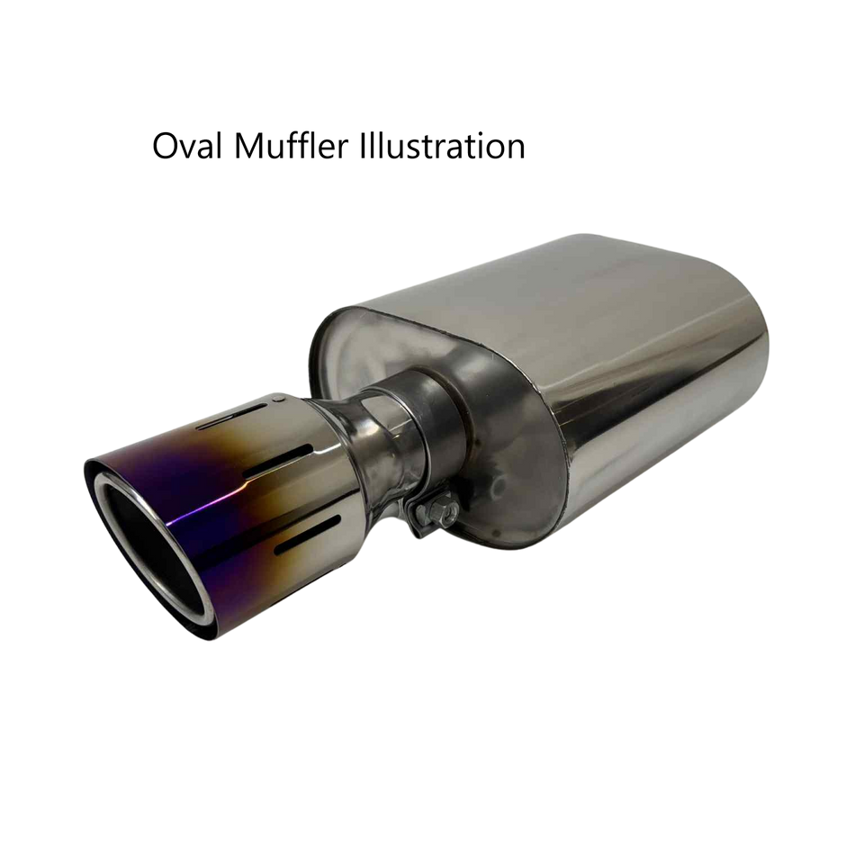 Titanium Universal TSP1 Slip on tip 89mm , 102mm , 114mm Clamp on option Blue or Purple