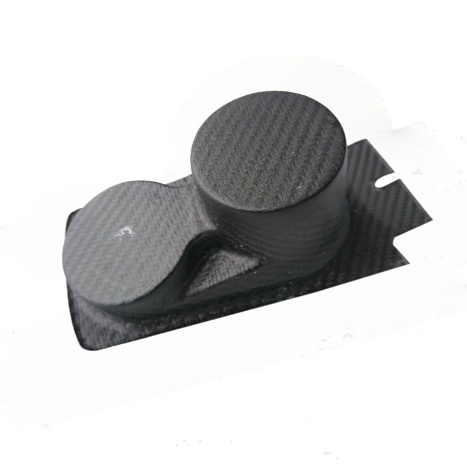 Ferrari 458 Italia / 458 Spider Carbon Fiber Center Console Drink Holder – 2010–2015 | Glossy UV Finish | Easy Clean Replacement