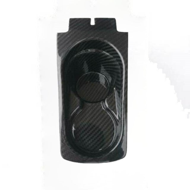 Ferrari 458 Italia / 458 Spider Carbon Fiber Center Console Drink Holder – 2010–2015 | Glossy UV Finish | Easy Clean Replacement