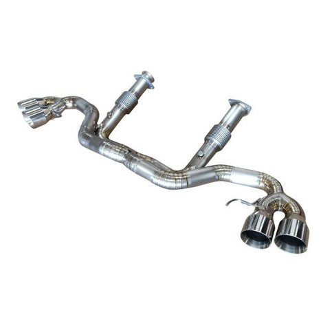 Chevrolet Corvette C8 6.2L V8 Full Titanium X-Pipe Exhaust System – Available in Burnt Purple, Burnt Blue, or Raw Titanium | TOP SPEED PRO-1