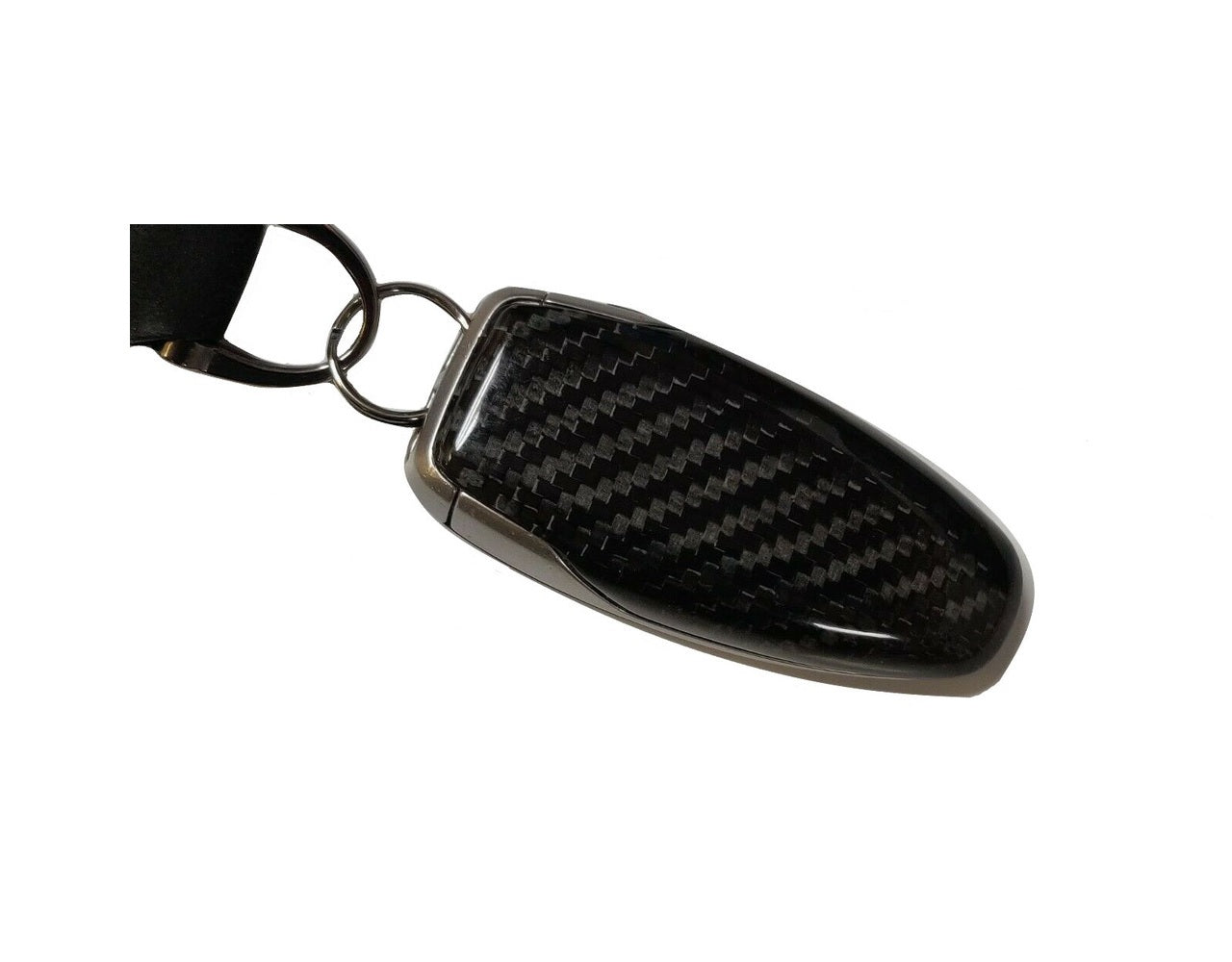 Top Speed Pro1 McLaren Key Fob Cover Replacement – Glossy Black Dry Carbon Fiber | MP4-12C 12–14, 650S & 675LT 15–16 | No Logo