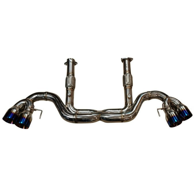 Chevrolet Corvette C8 6.2L V8 X-Pipe Exhaust System (2020–2021) | T304 Stainless Steel | Quad 114mm Tips