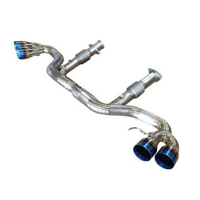 Chevrolet Corvette C8 6.2L V8 Full Titanium X-Pipe Exhaust System – Available in Burnt Purple, Burnt Blue, or Raw Titanium | TOP SPEED PRO-1