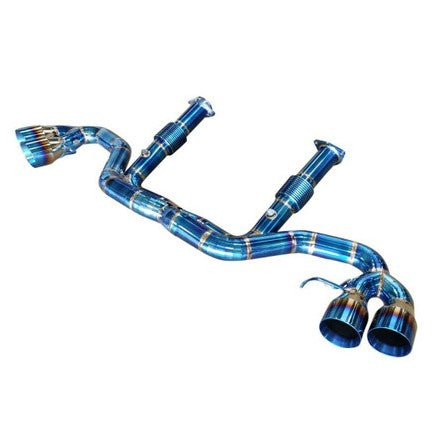 Chevrolet Corvette C8 6.2L V8 Full Titanium X-Pipe Exhaust System – Available in Burnt Purple, Burnt Blue, or Raw Titanium | TOP SPEED PRO-1