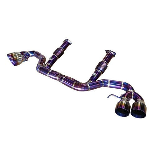 Chevrolet Corvette C8 6.2L V8 Full Titanium X-Pipe Exhaust System – Available in Burnt Purple, Burnt Blue, or Raw Titanium | TOP SPEED PRO-1