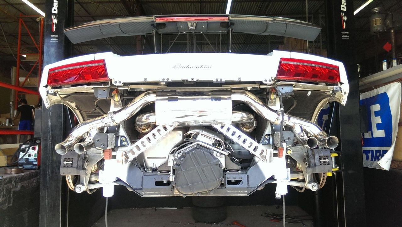 Top Speed Pro1 Lamborghini Gallardo LP550 LP560 LP570 Rear Section Exhaust (2009–2014) 5.2L V10 Stainless Steel