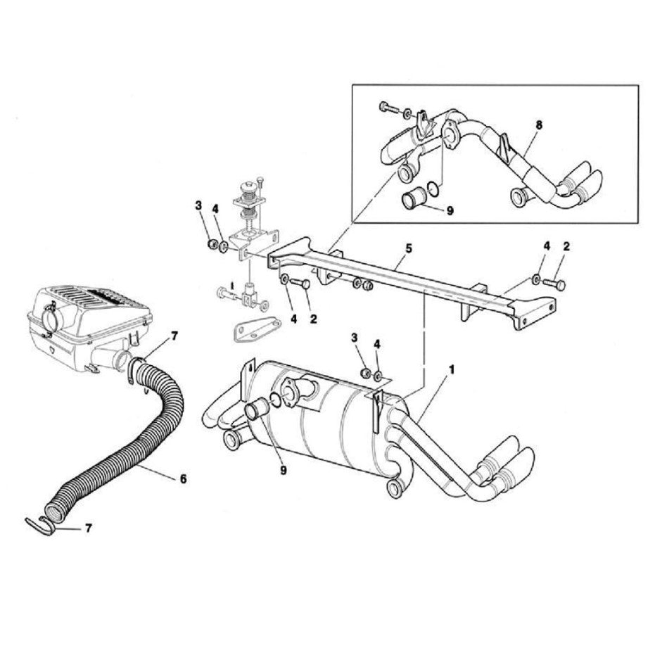 Ferrari 355 Coupe & Spider (1995–1999) Full Titanium Challenge-Style Exhaust System | Top Speed Pro-1 | Race Spec | 63mm Piping | 57mm Tips | 7.15 lbs Lightweight Design