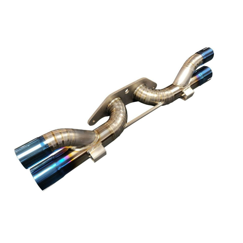 Porsche 991 / 997 GT3 & GT3 RS Full Titanium Rear Bypass Pipe (Muffler Delete) – 50–60mm Piping | TOP SPEED PRO-1