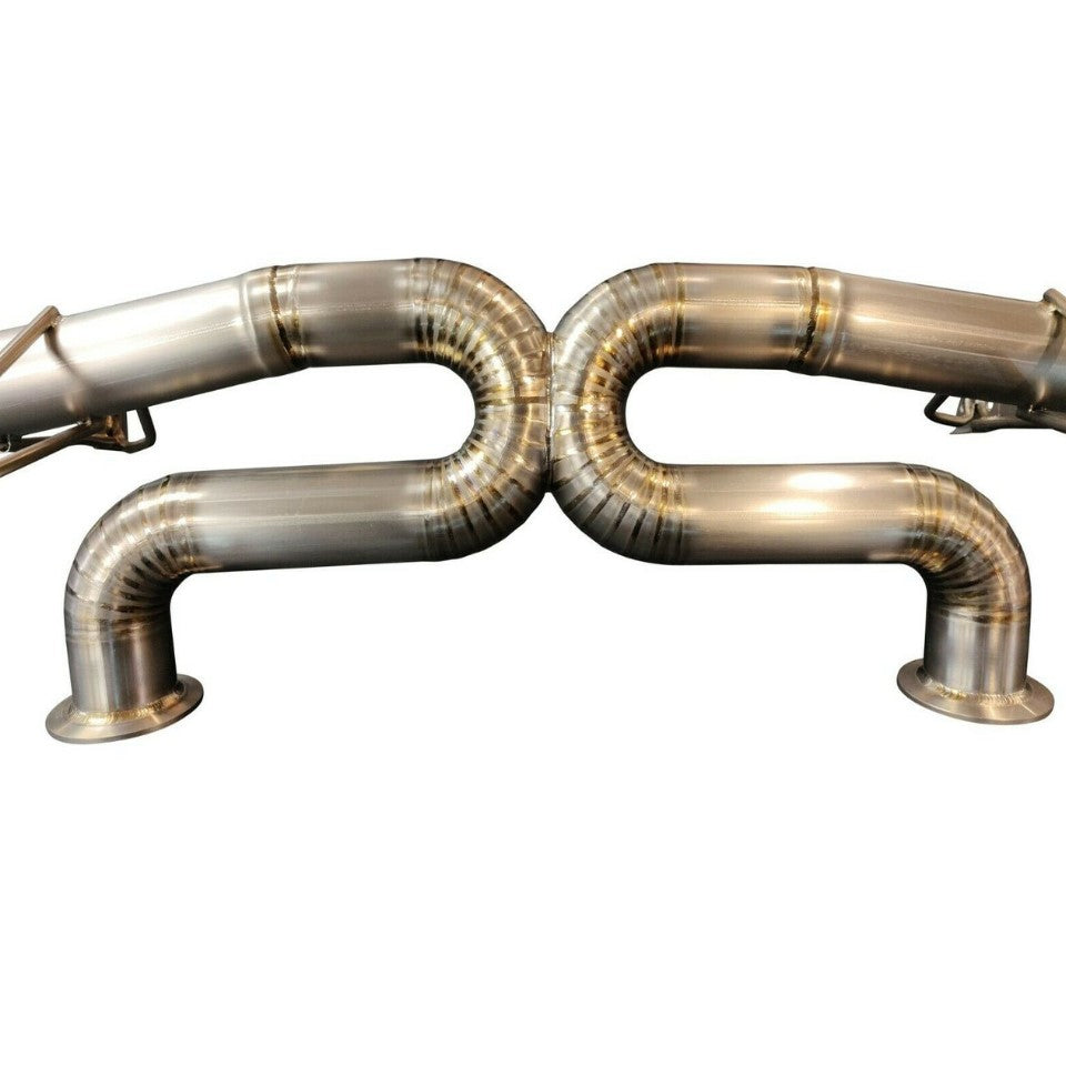 TOP SPEED PRO-1 Titanium Straight X-Pipe Exhaust System for Audi R8 V8 4.2L 2008–2015 / V10 5.2L 2009–2015 – Race Spec 70mm (2.75") Full Titanium Bolt-On