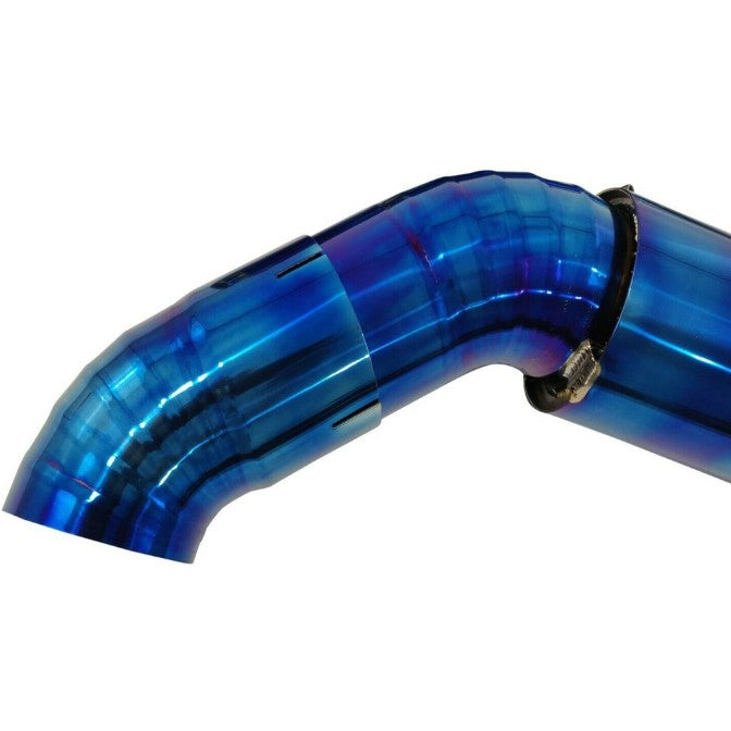 Toyota A90 Supra GR 3.0 (2020–2022) 3.5" Single-Side Cat-Back Exhaust System – Full Titanium | Burnt Blue / Burnt Purple / Raw