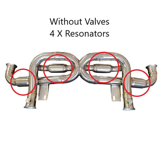 Top Speed Pro-1 Lamborghini Gallardo F1-Style Rear Section Exhaust (2004–2008) | Valved or Non-Valved